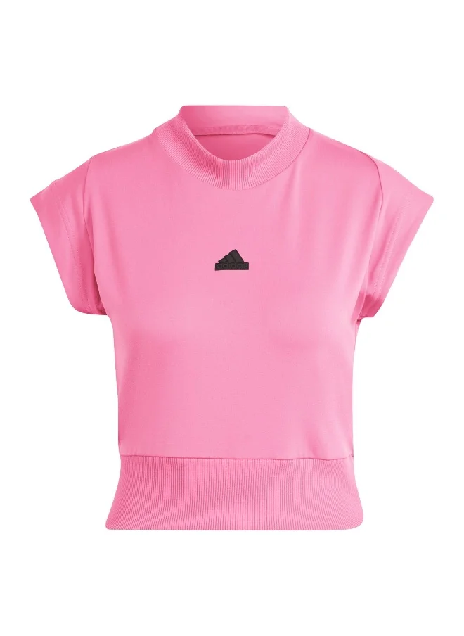 Adidas Adidas W Z.N.E. Tee Pink Training T-Shirts For Women Xs