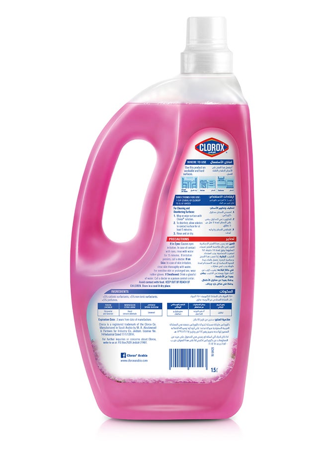Clorox Multi-Purpose Disinfecting Floor Cleaner Japenese Spring Blossom Scent  - Image 2