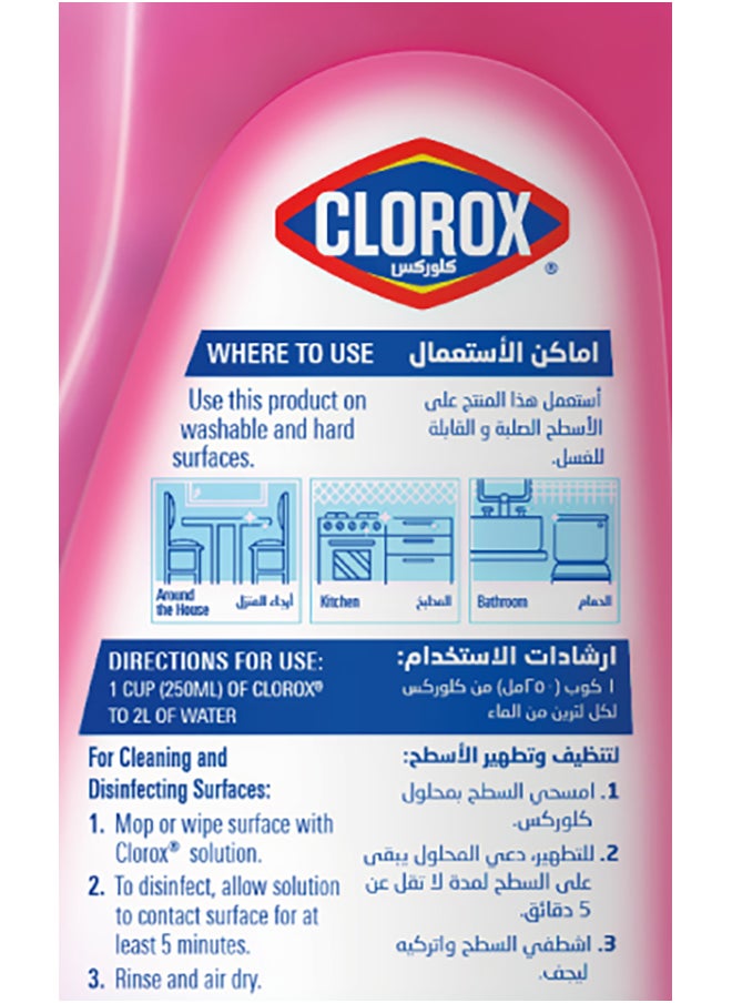 Clorox Multi-Purpose Disinfecting Floor Cleaner Japenese Spring Blossom Scent  - Image 4