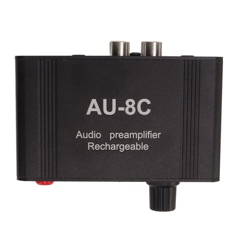 Mini Stereo Audio Preamp Phono Amplifier 20dB Gain Aluminum Alloy Shell Dual Op Amp USB - Image 3