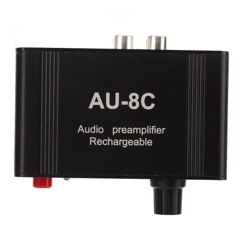 Mini Stereo Audio Preamp Phono Amplifier 20dB Gain Aluminum Alloy Shell Dual Op Amp USB - Image 5