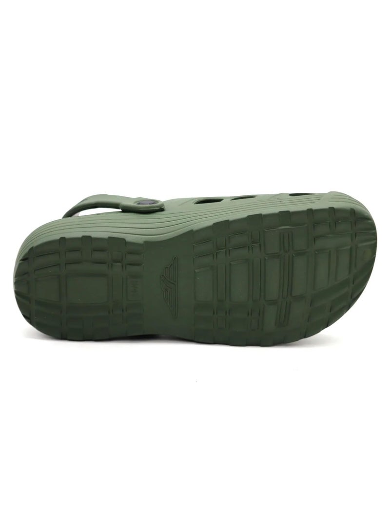 Red Tape Men's Gripper Comfortable Clogs || Sandals with Adjustable Back Strap for Men Olive Green - Image 5