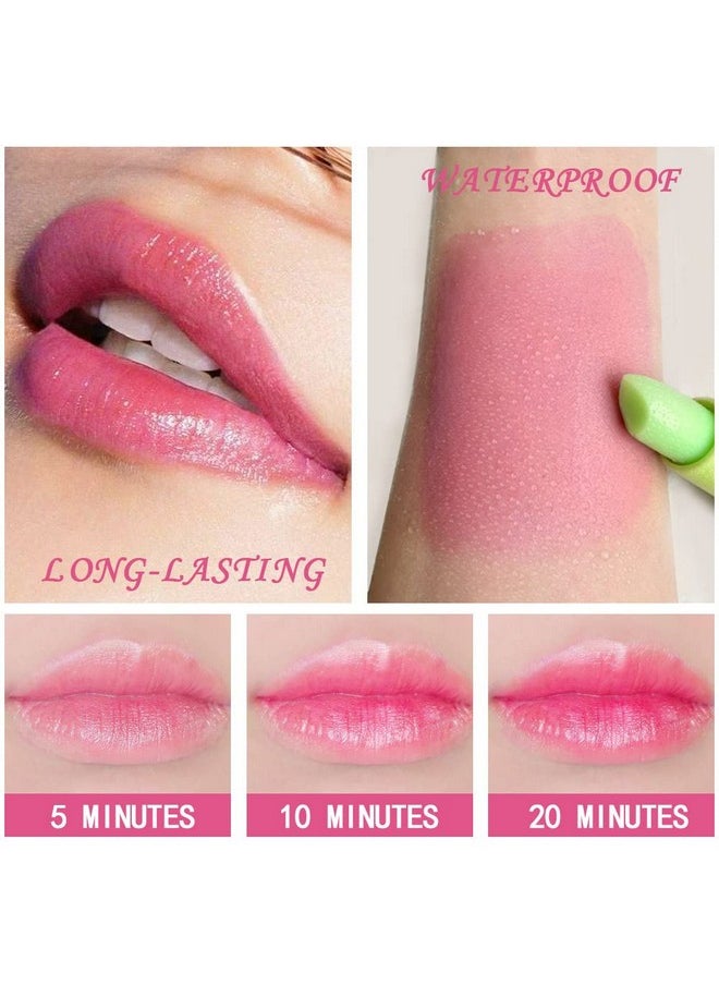 BINGBRUSH BINGBRUSH 3 Pcs Aloe Vera Color Changing Lipstick Queen,Long Lasting Lip Care Nutritious Plumper Lip Balm Moisturizer Magic PH Temperature Color Change Lip Gloss Makeup Set for Women  - Image 5
