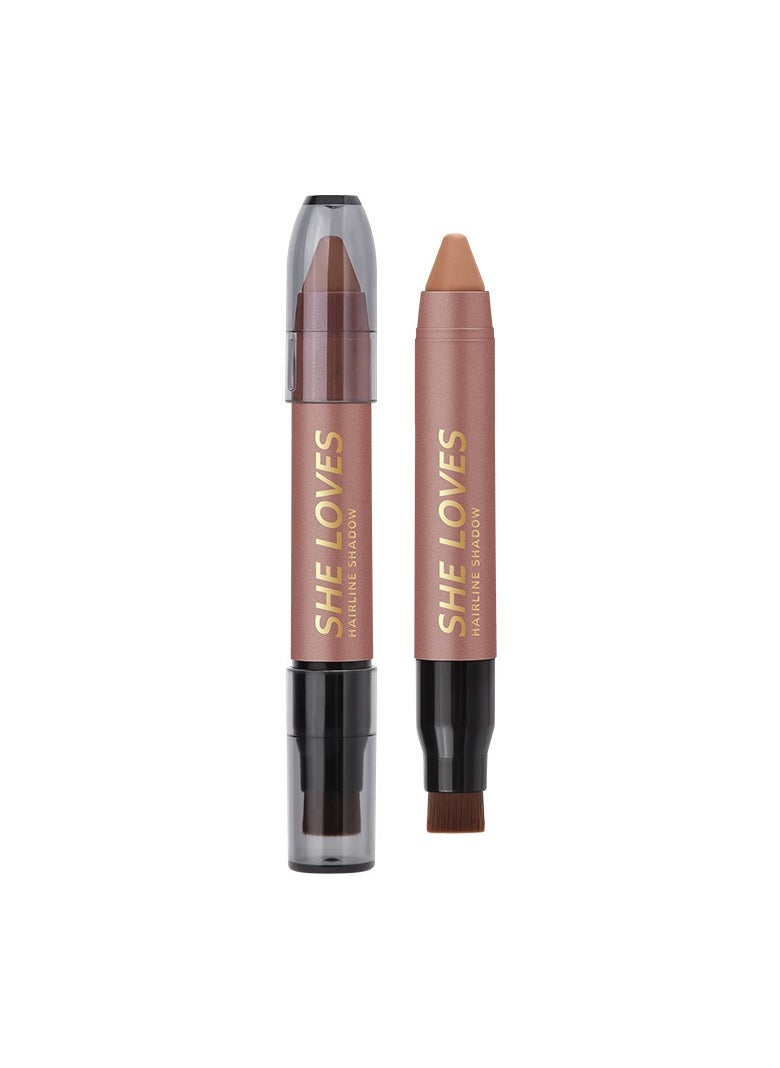 Sheloves - Hairline Powder Pen for Thinning Hair Root Touch-Up Contour Shading Fills Hair Gaps for a Youthful Look（01#） - Image 1