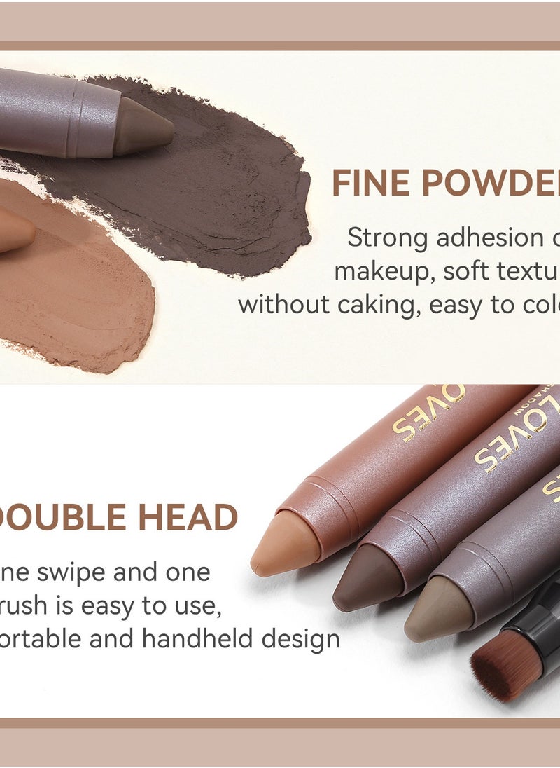 Sheloves - Hairline Powder Pen for Thinning Hair Root Touch-Up Contour Shading Fills Hair Gaps for a Youthful Look（01#） - Image 1