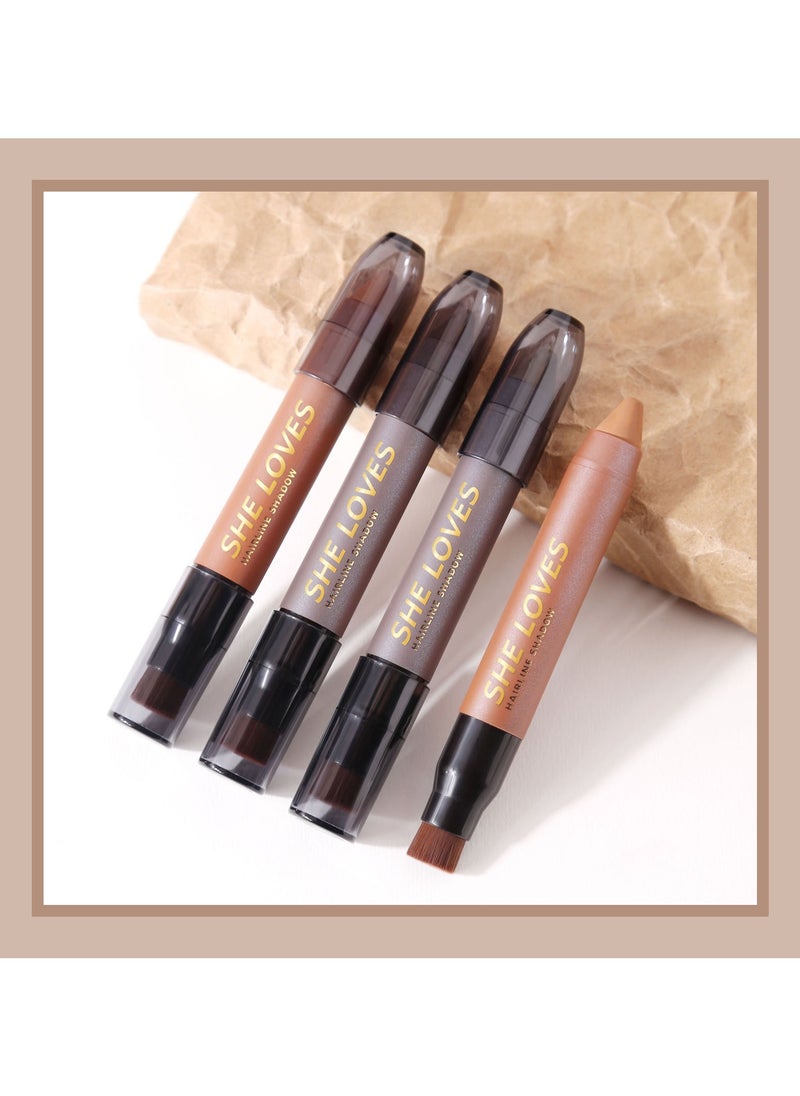 Sheloves - Hairline Powder Pen for Thinning Hair Root Touch-Up Contour Shading Fills Hair Gaps for a Youthful Look（01#） - Image 1
