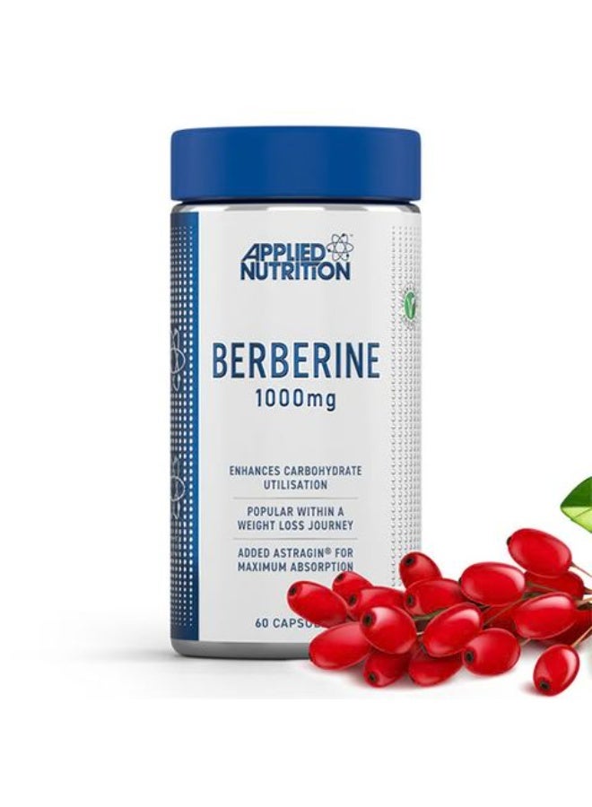 أبلايد نيوتريشن البربرين لدعم مستوى السكر - يعزز صحة القلب ويساعد على فقدان الوزن - (60 كبسولة) - Image 1