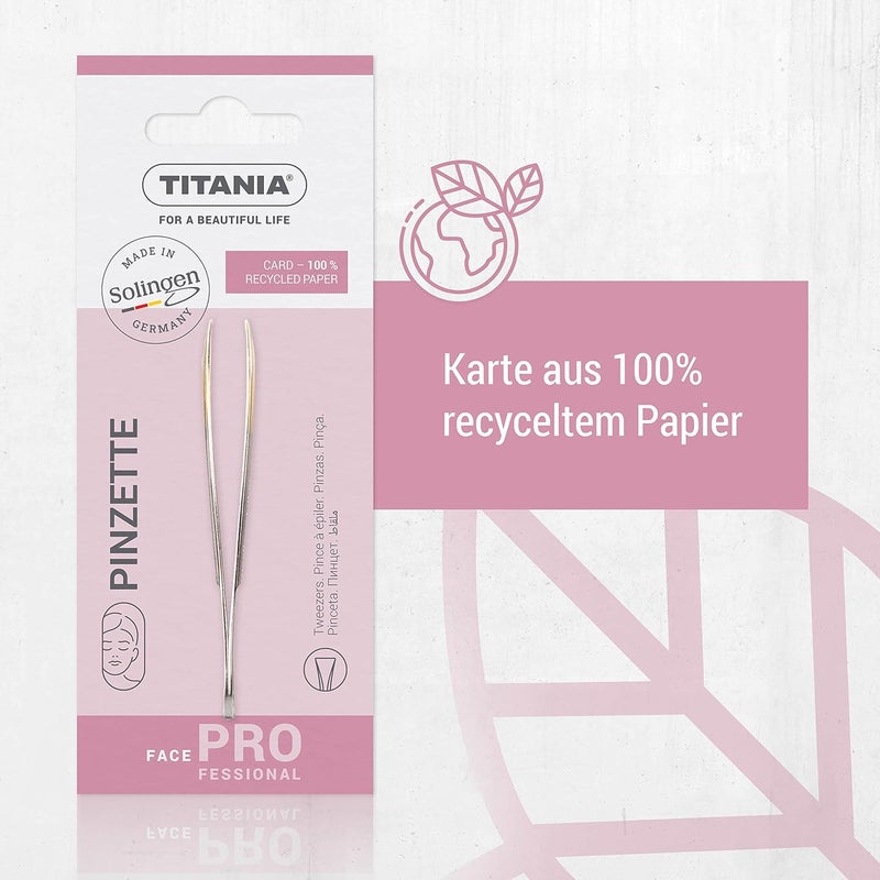 Titania Straight Tweezer with Gold Plated Tip - Image 5