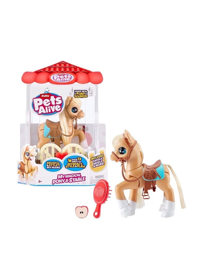 Pets Alive - Zuru Pets Alive My Magical Pony & Stable Toy - Image 1