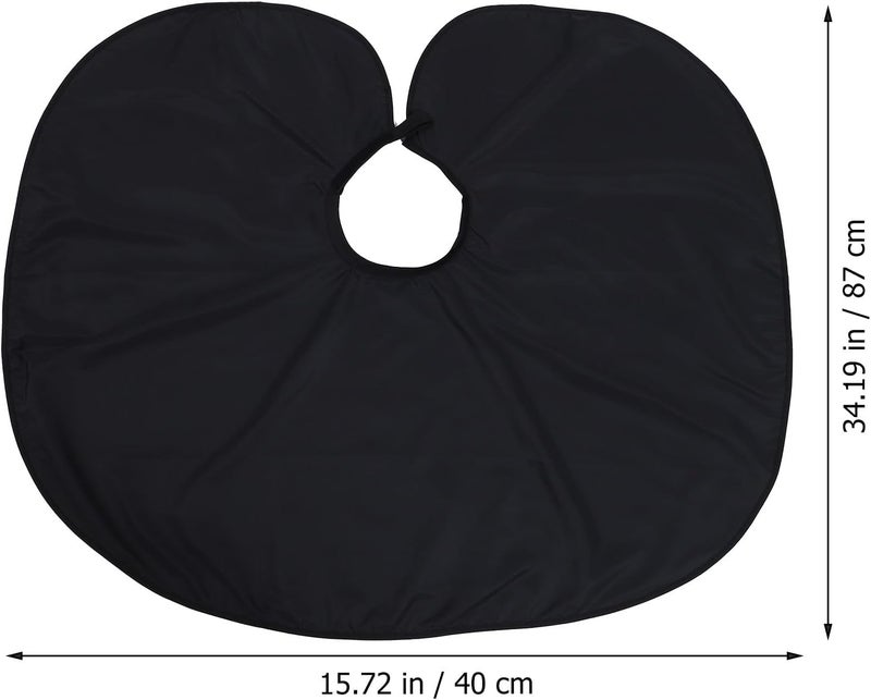 Salon Cape Hair Cutting Shawl Black Lightweight Hair Coloring Cape for Barber and Stylist Use in Salon and Home Hairdressing - Image 2