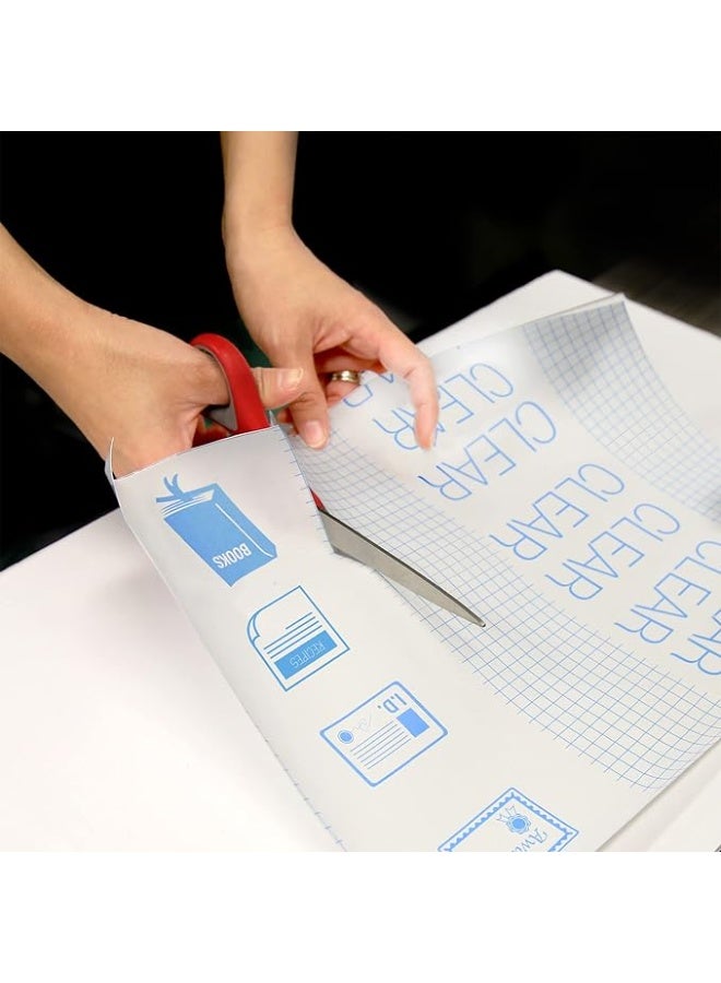 Flamingo Self Adehsive Book Cover Transparent 10 Sheets 500 x 360mm - Image 1