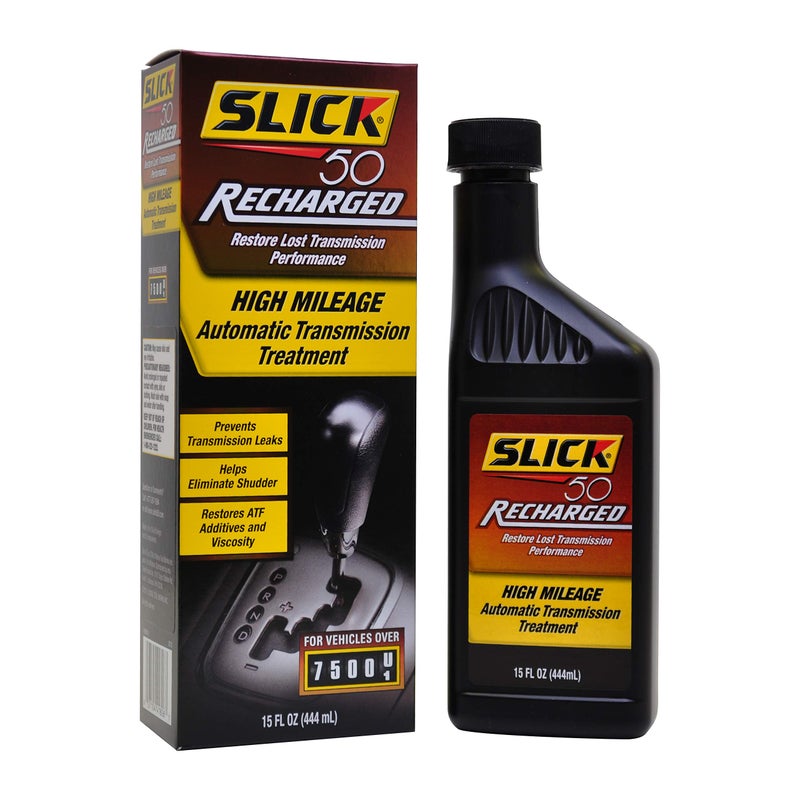 Slick 50 41806015 Recharged High Mileage Automatic Transmission and Engine Treatment, 15-Ounce , black - Image 2