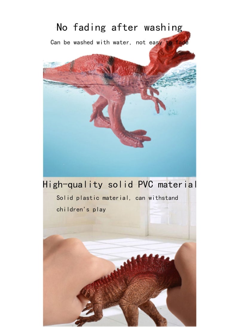 Solid Dinosaur Storage Box Set Toys For Children Over 3 Years Old, Multiple Realistic Dinosaur Models With Boxes, Tyrannosaurus Rex, Jurassic Dinosaurs, Toddler Boys And Girls - Image 3
