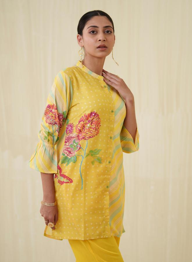 DW Floral Printed Longline Top and Trouser Co-Ords - Image 2