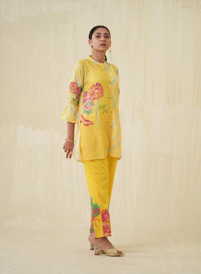 DW Floral Printed Longline Top and Trouser Co-Ords - Image 4