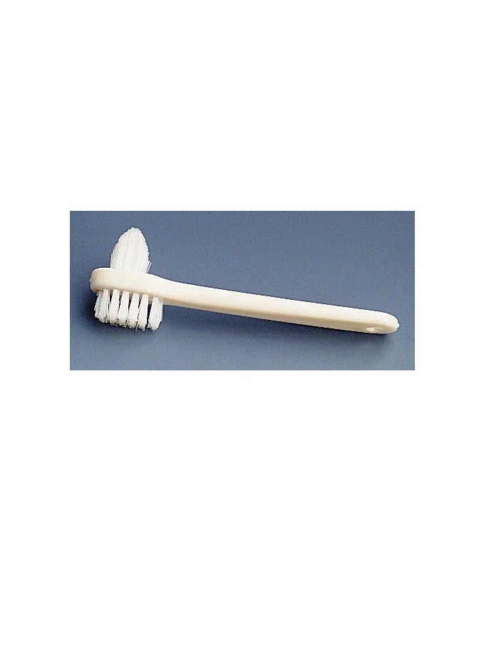 Medline Medline 2-Sided Denture Brushes, Ivory, Superior Cleaning Efficiency, Pack of 24