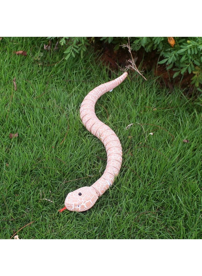 Tipmant Tipmant RC Snake IR Remote Control Crawlers Fake Realistic Animals Vehicle Scary Prank Toys Kids Halloween Christmas Birthday Gifts (Orang-Pink) - Image 2