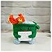 RovyFota Emotional Support Crochet Dumpster Fire with Positive Card Cute Room Decor Knitted Toys Funny Crochet Support Buddies Gifts for Friends Green - Image 3