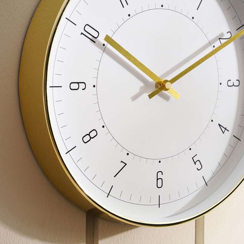 Pan Home Lily Wall Clock Dia 30cm - Gold - 195FBS9900107 - Image 2