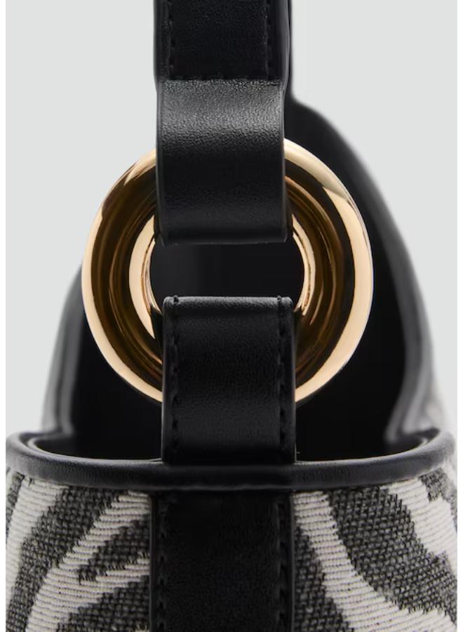 MANGO Casual Large Zebra-Print Bucket Bag  - Image 5