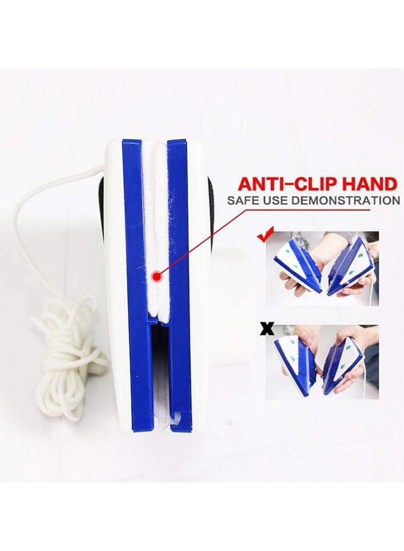 ELTRAZONE Double-sided Window Cleaner Glass Wiper Magnetic Cleaning Tools, Window Cleaner, Window Brush,Glider Washing Brush - Image 3