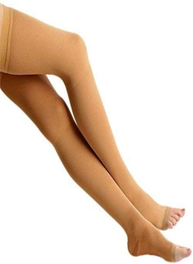 Comprezon Varicose Vein Stockings Class 1- Upto Groin- 1 pair (Large) - Image 1