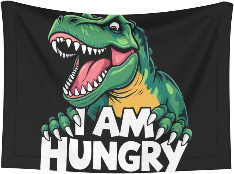 Hungry Tyrannosaurus Print Dog Blanket Super Soft Pet Blanket (sizename) Velvet Double Sided Blankets Protection Couch for Dog Puppy Cat - Image 1