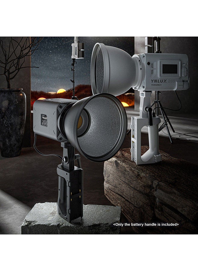 YONGNUO YONGNUO NP-F Battery Handle Power Supply Base Compatible with YONGNUO YNLUX200 LED Video Light  - Image 2