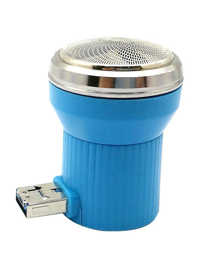 NIBEMINENT Portable USB Power Electric Beard Trimmer Blue 5centimeter