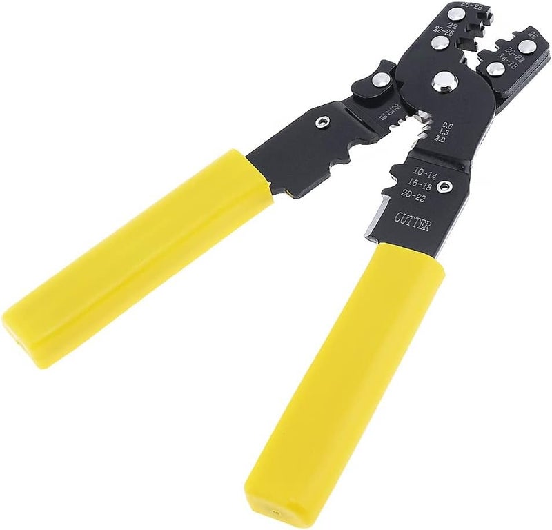 UPTODATETOOLS Wire Crimper Wire Cutter Wire Stripper Crimper Cutter Electrical MultiTool Network Cable Cutting Stripping Crimper - Image 1