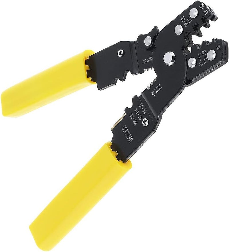 UPTODATETOOLS Wire Crimper Wire Cutter Wire Stripper Crimper Cutter Electrical MultiTool Network Cable Cutting Stripping Crimper - Image 3