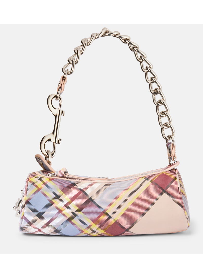 Vivienne Westwood Tartan Cindy Cylinder Shoulder Bag - Image 1