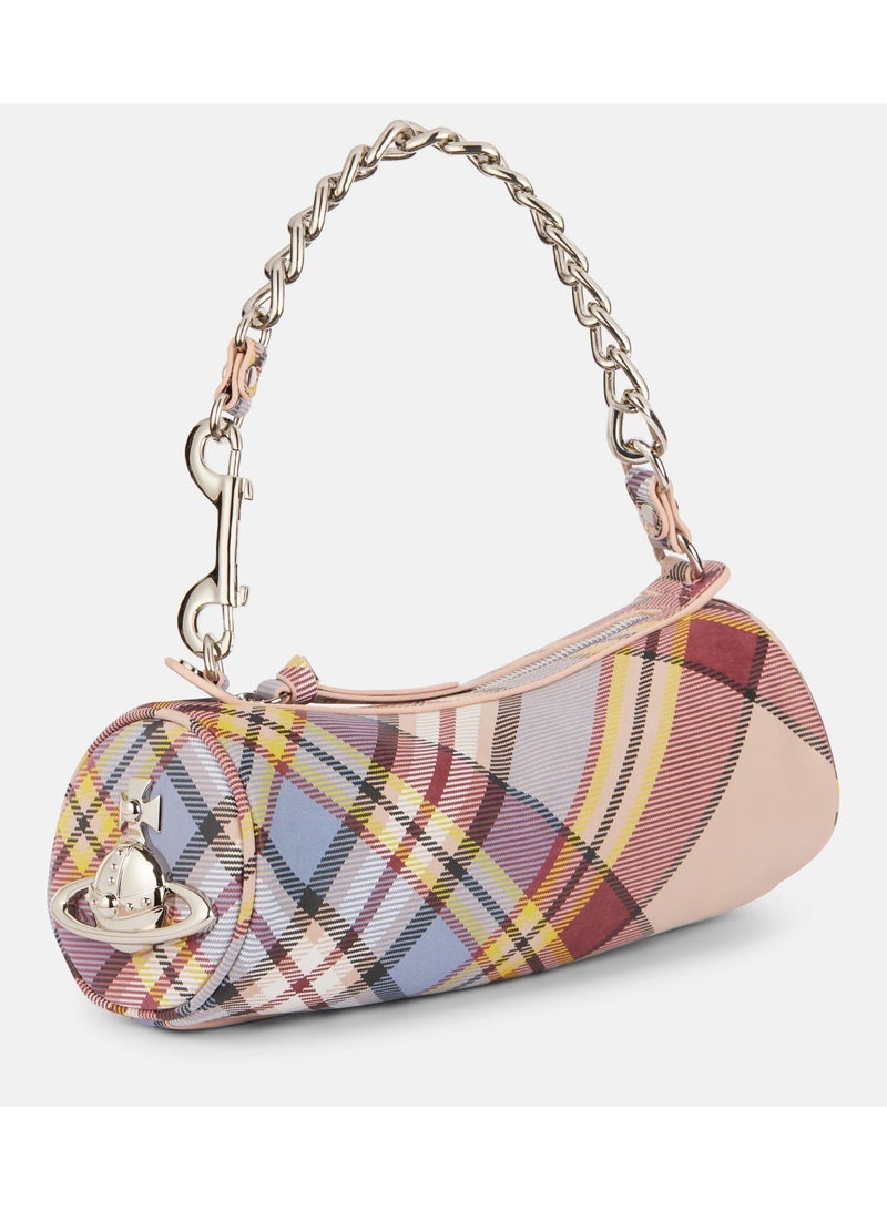 Vivienne Westwood Tartan Cindy Cylinder Shoulder Bag - Image 4