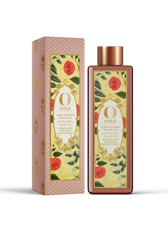 OHRIA Ayurveda Japa Pushpa Thailam Hair Oil | Ayurvedic Herbal Blend With Neelibringadi Oil | Supports Hair Strength And Nourishment | For All Hair Types - 200Ml - Image 1