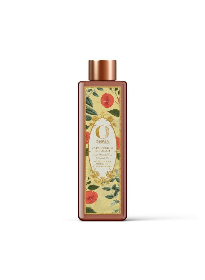OHRIA Ayurveda Japa Pushpa Thailam Hair Oil | Ayurvedic Herbal Blend With Neelibringadi Oil | Supports Hair Strength And Nourishment | For All Hair Types - 200Ml - Image 3