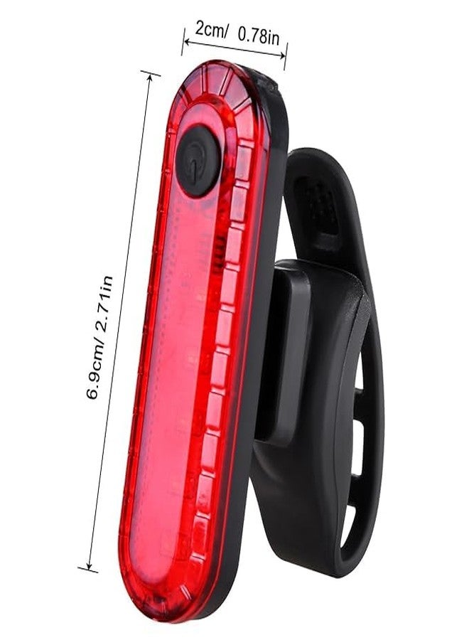 RP MALLLED Rear Bike Tail Light 1 Pack, Ultra Bright USB Rechargeable Bicycle Taillights, Waterproof Bike Back Light for Cycling Helmet Safety Warning Strobe, 4 Light Mode Options - Image 2