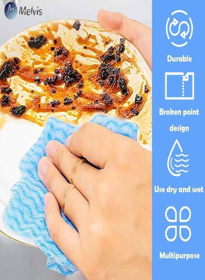 MELVIS EcoWipe: Pack of 2 Rolls, 80 Pulls Each - Reusable Non-Woven Kitchen Towels - Sustainable Cleaning Solution for Spills, Dishes, and Surfaces - Reduce Waste & Enhance Kitchen Hygiene - Image 5