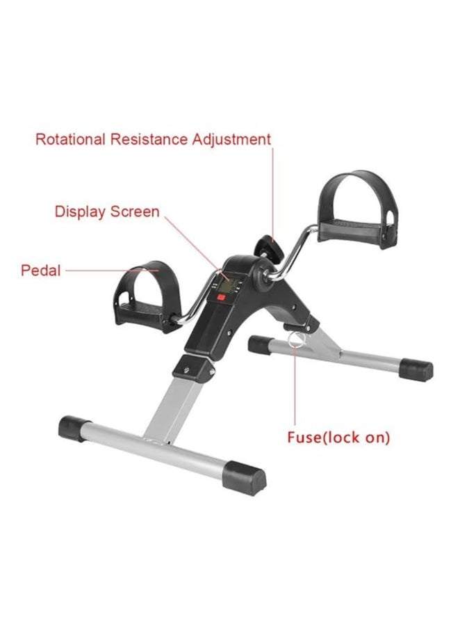 ELTRAZONE Portable Pedal Exerciser – Arm & Leg Exercise Peddler Machine, Low Impact Desk Cycle for Fitness, Ideal for Seniors & Elderly – Folding Exercise Bike for Home or Office, Compact, Silver Color  - Image 5