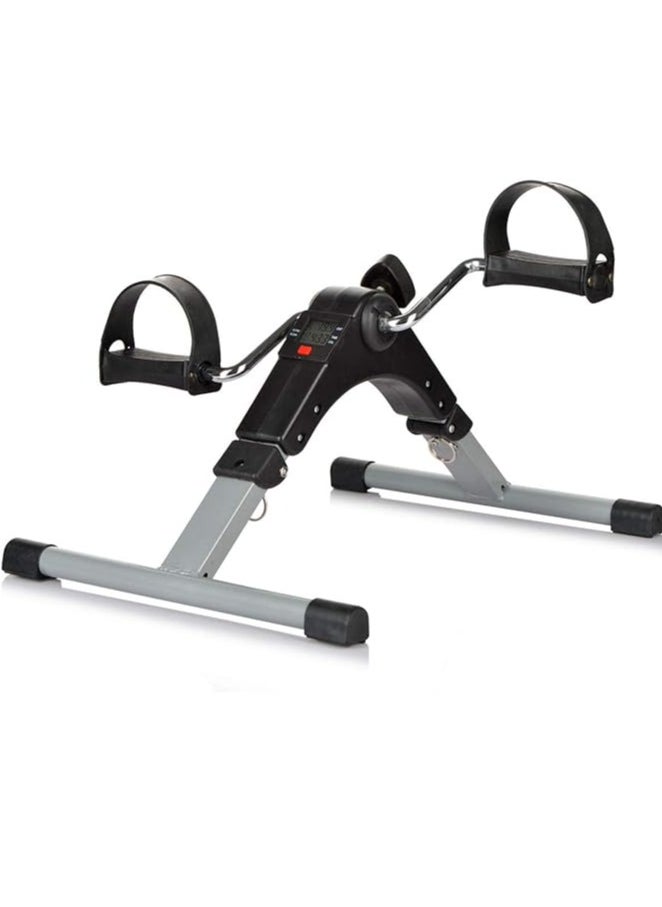 ELTRAZONE Portable Pedal Exerciser – Arm & Leg Exercise Peddler Machine, Low Impact Desk Cycle for Fitness, Ideal for Seniors & Elderly – Folding Exercise Bike for Home or Office, Compact, Silver Color  - Image 3