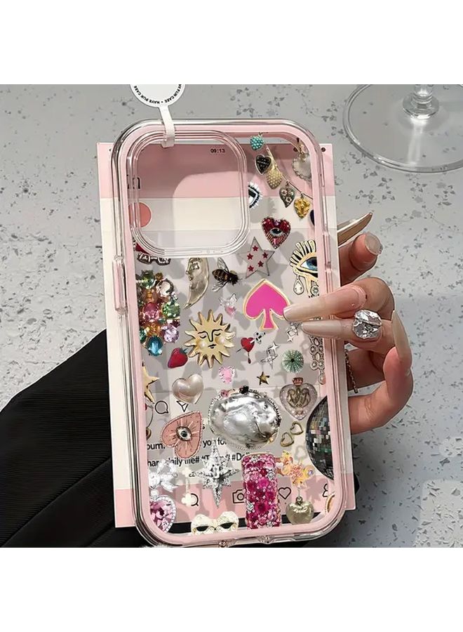 غطاء حماية شفاف مزدوج اللون بحواف مضادة للصدمات لهاتف iPhone 15 - Image 1