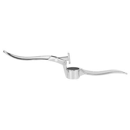 Krishna Collection Krishna Collection Stainless Steel Portable Garlic Crusher Ginger Mincer Squeezer Press Rocker for Kitchen - Image 4