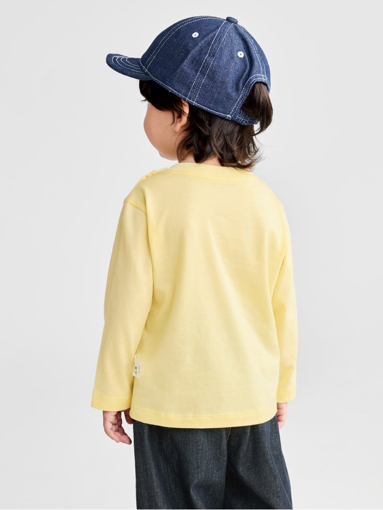 بالابالا توب بأكمام طويلة مع جرافيك أمامي للجنسين - Image 3