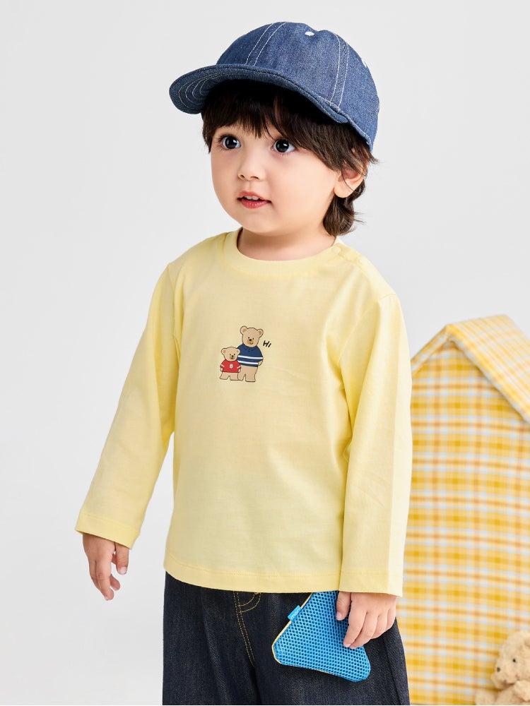 بالابالا توب بأكمام طويلة مع جرافيك أمامي للجنسين - Image 2