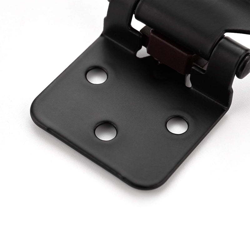 Ravinte 50 Pack 25 Pairs 1/2" Overlay Cabinet Door Hinges Kitchen Black Semi-Concealed Hinges Face Mount Self-Closing Cabinet Hardware with Bumpers & Screwdriver - Image 4