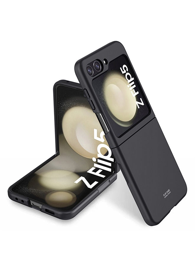 O Ozone Case For Samsung Galaxy Z Flip 5 Cover, Sensory Frosted Hard Shell PC Lightweight Protective Phone Cover for Z Flip5 5G - Black  - Image 1