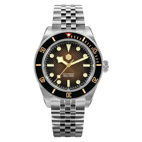 TACTICAL FROG San Martin SN0128 BB58 Automatic Watch 40mm Sapphire Crystal Dive Watches for Men 316L Stainless Steel 200M Water Resistant, Brown Dial - Image 1