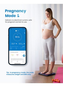 RENPHO RENPHO Smart Scale for Body Weight FSA HSA Store Eligible Elis 2 Weight Scale with Pregnancy Mode High Precision Digital Bathroom Scale - Gradient  - Image 2