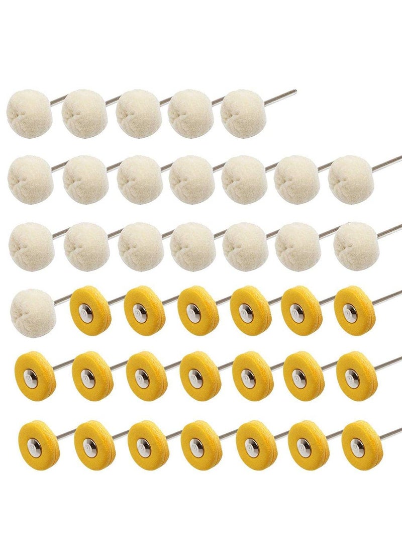 DIY Crafts Diy Crafts 10551 India 999 Polishing Buffing Wheel Set Cotton Little Buff Wheel for Rotary Drill Tool Multicolor 20 Piece  - Image 1