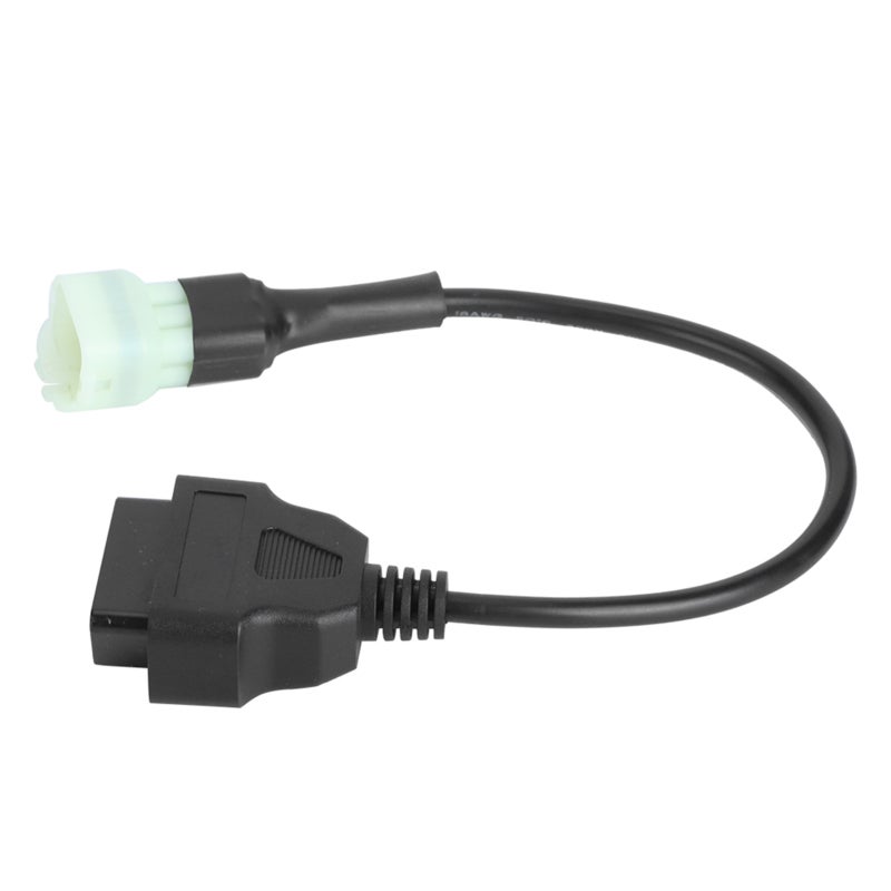 OBD Adapter Cable 6 PIN to 16 PIN ABS Material - Durable Lightweight OBD2 Convertor for Engine Fault Detection - Image 1