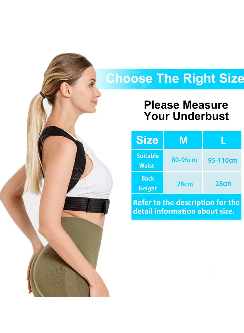 KASTWAVE Adjustable Posture Corrector for Women and Kids - Breathable Upper Back Brace, Back Straightener for Pain Relief from Neck, Shoulder, and Hunching (Size M) - Image 4